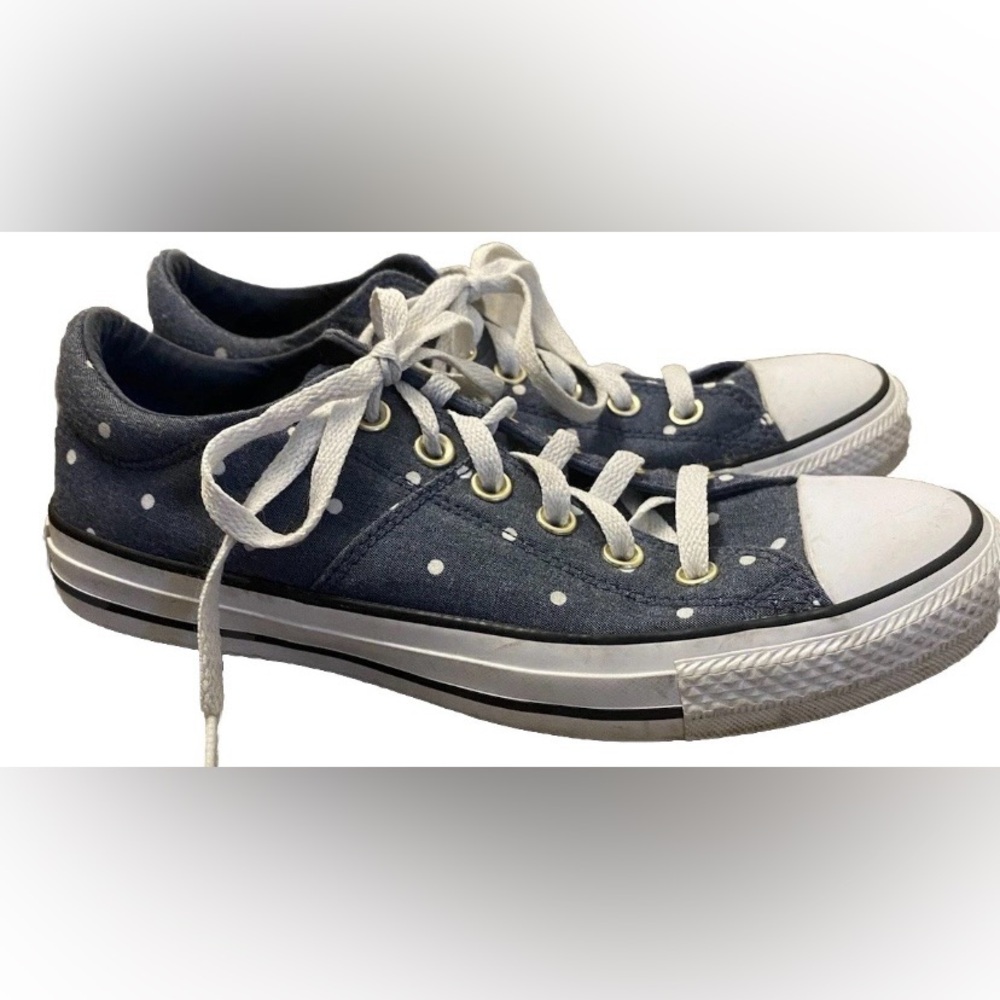 Converse Allstar Blue Polka Dot Madison Low Top Women’s Size 9